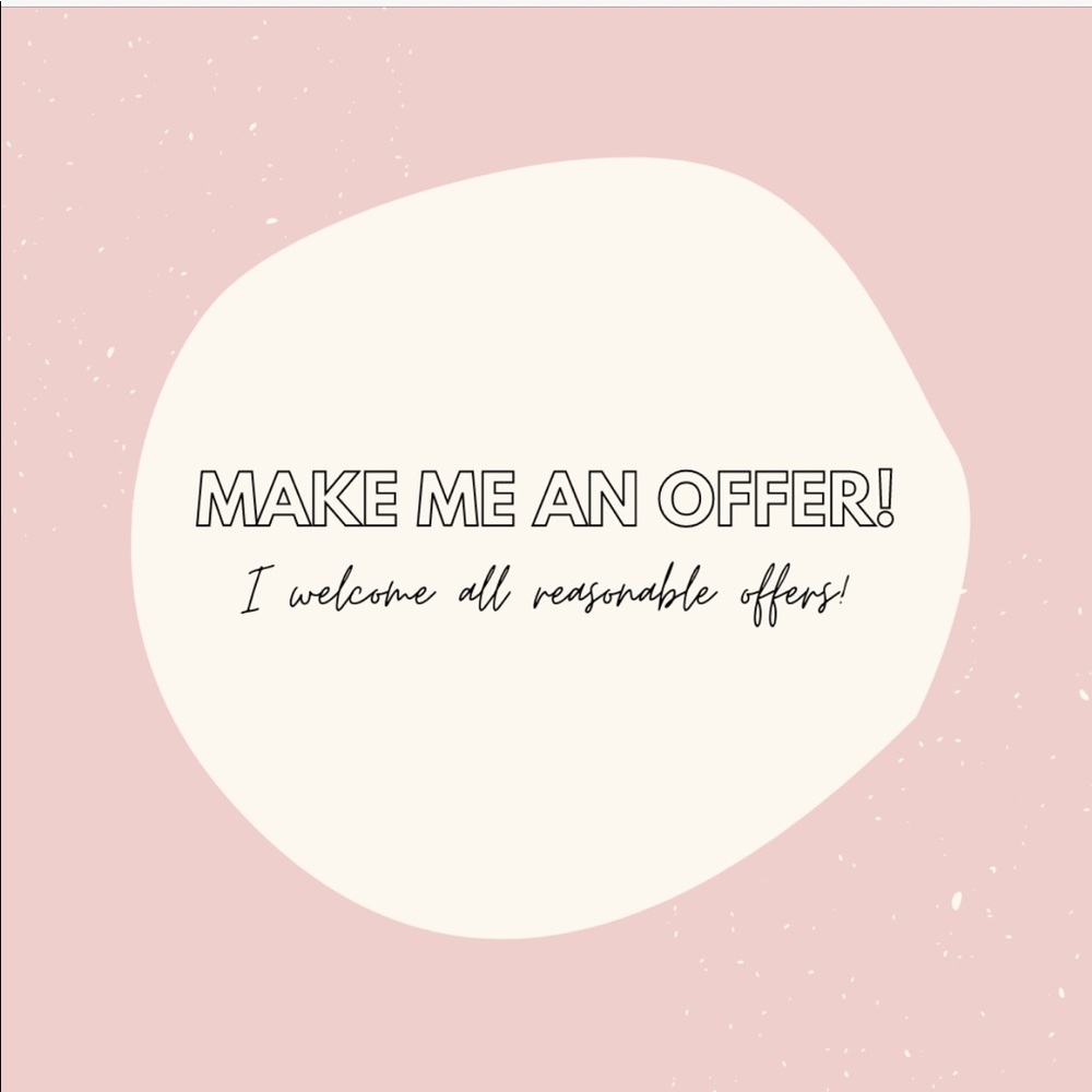 I am happy to negotiate using the offer button!